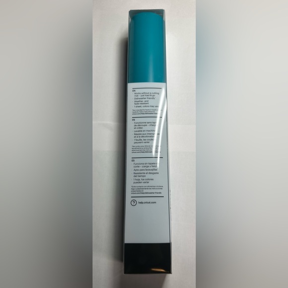 Cricut Smart Vinyl Permant Matte Turquoise Vinyl - Picture 3 of 3